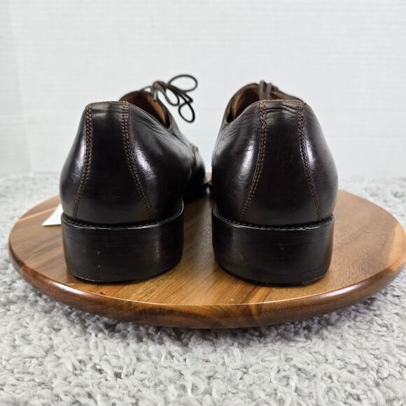Faconnable Men 45 Brown Leather Medallion Business Derby Oxford Daily Dress Shoe main image 11